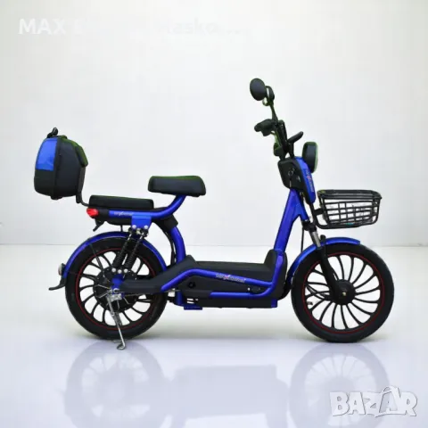 Електрически скутер с педали MaxMotors EBZ 20 1200W/60V/20Ah - BLUE, снимка 5 - Мотоциклети и мототехника - 50015631