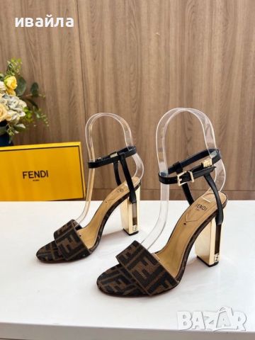 Обувки Фенди на ток нови сандали fendi, снимка 3 - Сандали - 45717032