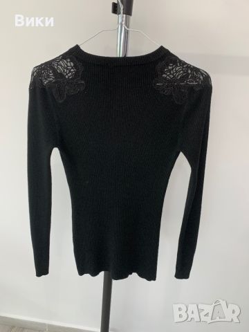 Красив дамски пуловер с дантела и камъни, снимка 12 - Блузи с дълъг ръкав и пуловери - 45747209