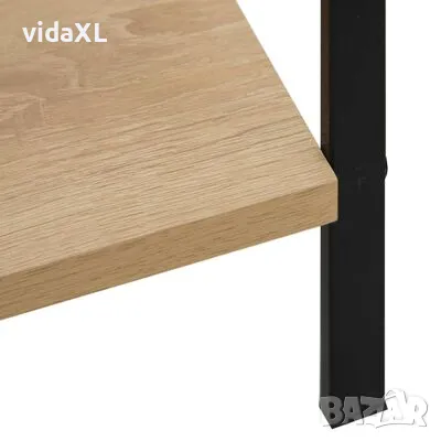 vidaXL Библиотека с 3 рафта, дъб, 60x27,6x90,5 см, инженерно дърво（SKU:288219）, снимка 3 - Други - 48651692