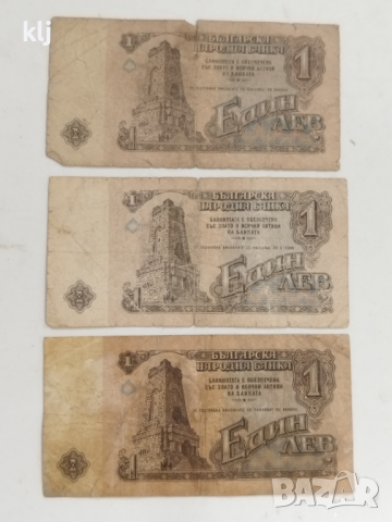 Лот банкноти 1 лв 1974 г, снимка 7 - Нумизматика и бонистика - 45018641