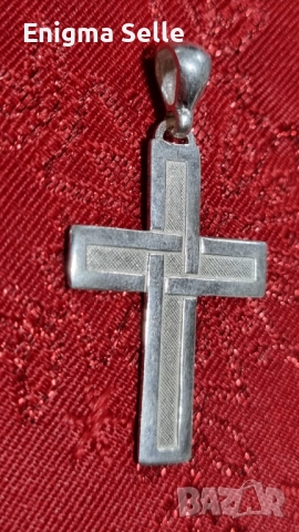 Сребърен кръст 925, снимка 3 - Колиета, медальони, синджири - 52887626