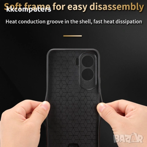 Honor 90 Lite AZNS Удароустойчив Кожен Калъф и Протектор, снимка 5 - Калъфи, кейсове - 53139998