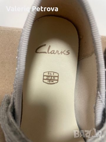 Сребристи балеринки Clarks, снимка 3 - Детски обувки - 45118909