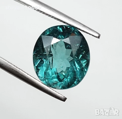 Индиголит турмалин с интензивен цвят 3.74кт.! Сертифициран! Нов!, снимка 2 - Други - 50542363