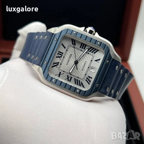 Мъжки часовник Cartier Santos de Cartier с автоматичен механизъм, снимка 3 - Мъжки - 50953418