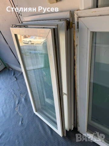 1308 ПВЦ PVC дограма прозорец 61/134см само крила - цена 4 бр по 50лв или 25,56евро d+ НЯМА рамка, н, снимка 3 - Дограми - 52029373