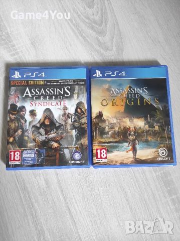 ps4 assassin's creed syndicate и origins, снимка 1 - PlayStation конзоли - 46291190