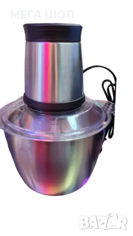 Професионален чопър  машина за мелене " 3 ЛИТРА" ! МЕТАЛНА КУПА, снимка 2 - Чопъри и пасатори - 49972851