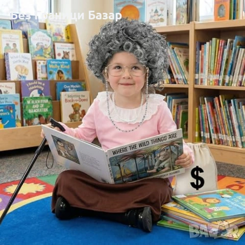 Нов Детски карнавален костюм Gangsta Granny World Book Day сет маскарад, снимка 5 - Други - 53822102