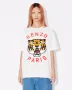 KENZO White Lucky Tiger Logo Print Relaxed Fit Мъжка / Дамска Тениска size M (L), снимка 8