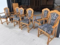 Комплект от 6 трапезни стола с подлакътници , снимка 2