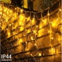 1️⃣2️⃣ Метра Висящи Коледни Лампи Тип Завеса / Топла Бяла Светлина - ⚠️29,90лв. 8режима на Светене, снимка 2