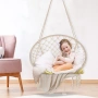 ПРОМОЦИЯ Плетен стол тип макраме / люлка с таванен монтаж HAMMOCK CHAIR XF1407001X, снимка 2