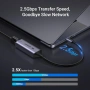 UGREEN USB C към Ethernet адаптер 2.5G, Ethernet адаптер за лаптоп, алуминий, тип C (съвместим с Thu, снимка 2