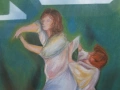 Уникален пастел 53х62с., снимка 3