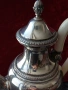 Сребърна кана за вода,чай,кафе,вино,ракия,среро 800,вместимост 1 литър,дръжка слонова кост., снимка 8