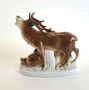 Порцеланова фигурка на елени - Thuringia, Германия, снимка 3