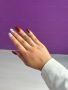 Голям дамски пръстен от медицинска стомана със завладяващ дизайн с дупки и златисто покритие, снимка 2