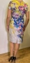 Рокля в жълто, синьо и розово, снимка 2