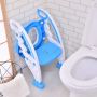 Детска седалка-адаптор за тоалетна чиния със стълба, снимка 4