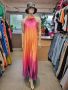Сатенена рокля солей в преливащи цветове, снимка 3