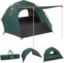 Палатка за къмпинг Cflity, за 3 човека, Автоматична,трипластова,зелена, снимка 1