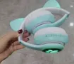 Котешки детски слушалки, Безжични, LED цветни светлини , снимка 10