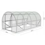 Градинска четирисегментна бяла оранжерия - модерен и ярък дизайн - 6 х 3 х 2м, снимка 7