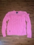 Polo Ralph Lauren Розов плетен пуловер за жени и момичета, размер малък, снимка 1