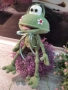 Плетена играчка Жаба, ръчно изработени, прекрасен подарък, снимка 5