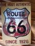 The Most Authentic ROUTE 66 Since 1926-метална табела(плакет), снимка 2