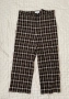 Vintage High Waisted Plaid Capri Pants, снимка 1