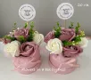 Прекрасни букети със сапунени цветя, снимка 3