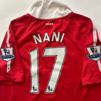 NIKE Man United Home Shirt - #17 Luis Nani  2010/2011 M / Оригинал, снимка 6 - Спортни дрехи, екипи - 44937146