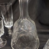 Стари винтидж лот от френски кристални чаши Cristal D'Arque линията "Louvre"/, снимка 4 - Антикварни и старинни предмети - 45899514