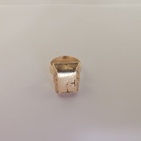 Златен пръстен ажурен , снимка 6 - Пръстени - 44975614
