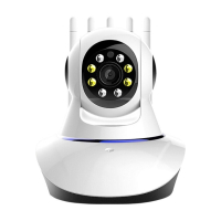Безжична панорамна камера за видеонаблюдение с 360-градуса и 2K пиксела IP36, снимка 1 - IP камери - 45003713