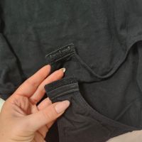 Черни бодита с надпис, снимка 2 - Блузи с дълъг ръкав и пуловери - 45306957