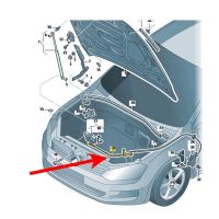 Жило (въже) за отваряне на преден капак VW Passat B8 (2014-2022), снимка 4 - Части - 45126014