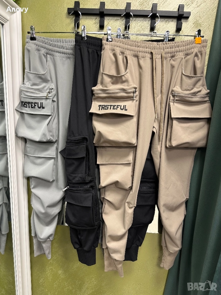 Мъжки карго панталони • S–XL • Черно / Бежово / Сиво • 59 лв, снимка 1