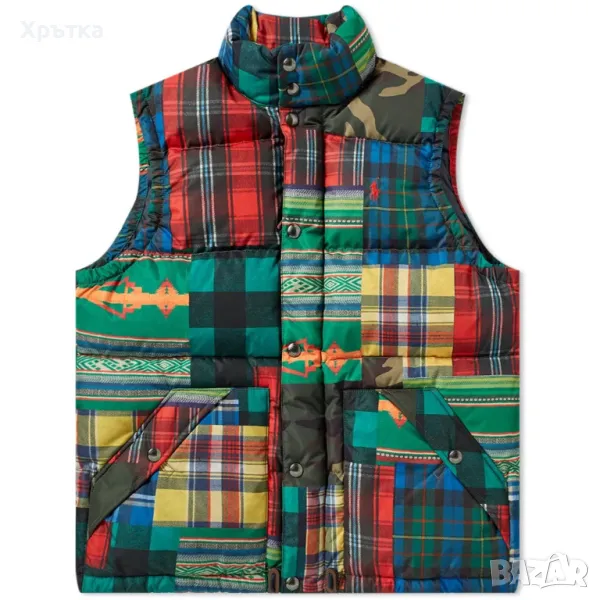 Polo Ralph Lauren Patchwork - Оригинален мъжки елек размер 2XL, снимка 1