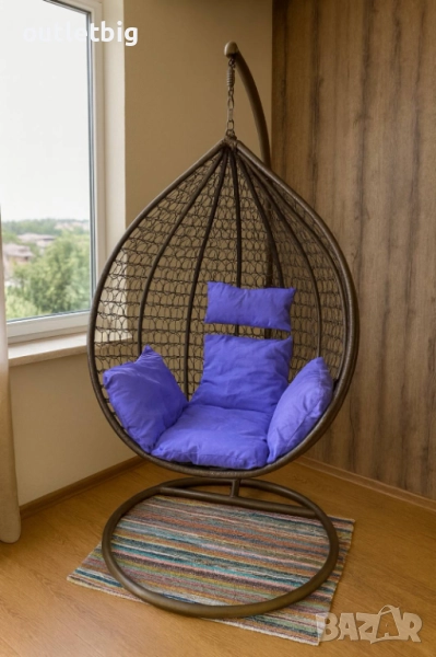 Градинска висяща люлка тип гнездо,яйце–Промоция!, снимка 1