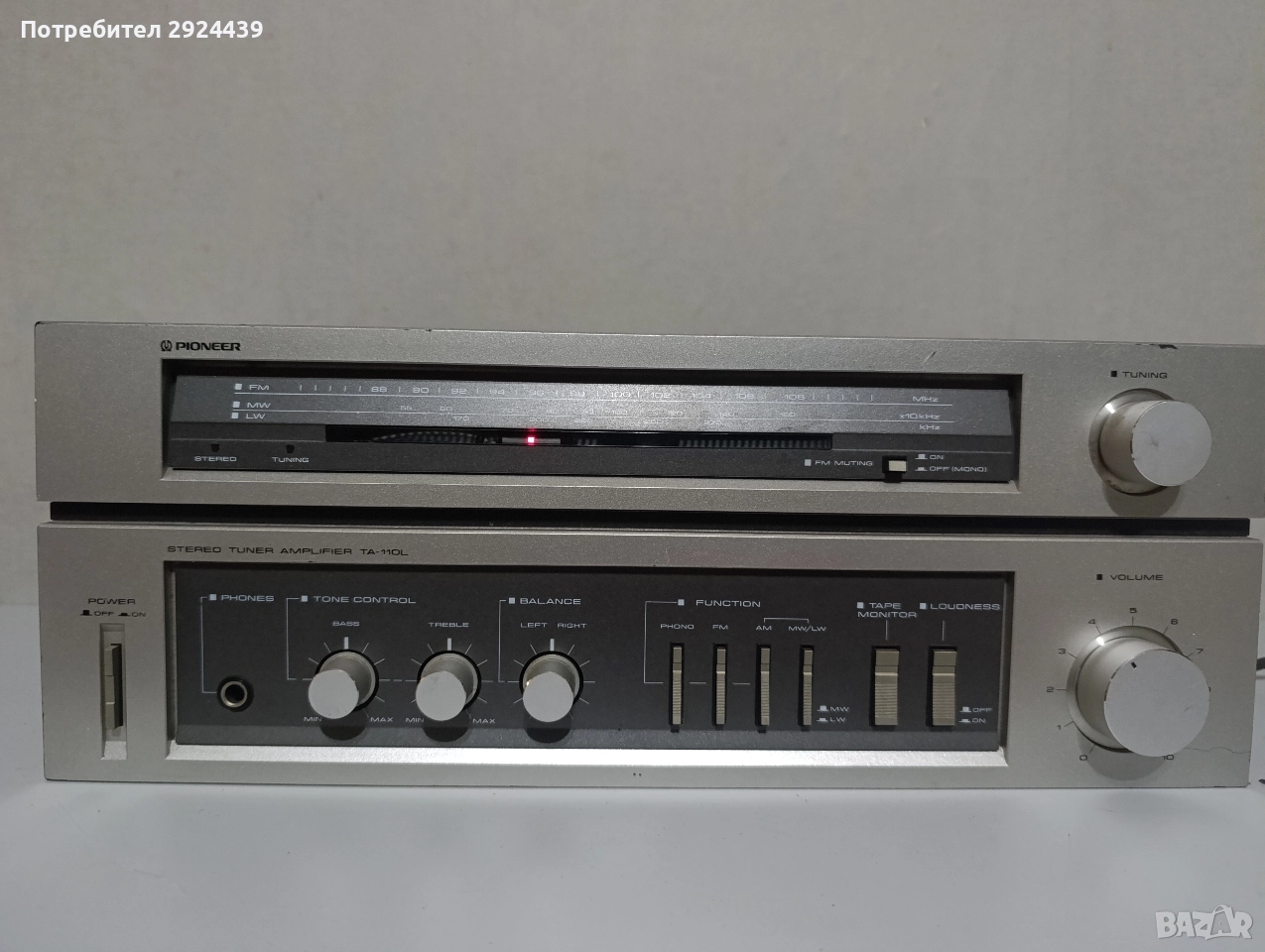 PIONEER X 1000 model ta 110 l, снимка 1