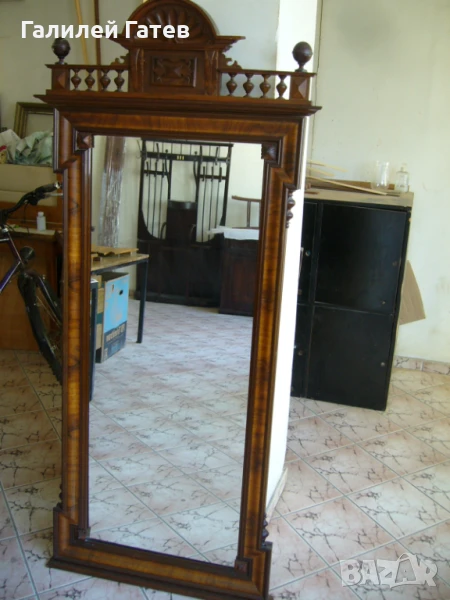 Уникално Старинно Огледало, снимка 1