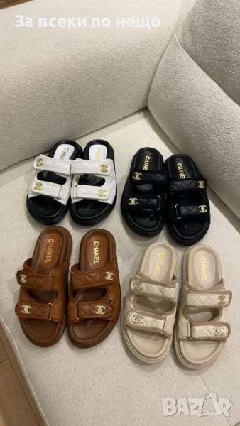 Chanel Дамски Чехли Шанел - Налични Различни Цветове Код E711, снимка 1