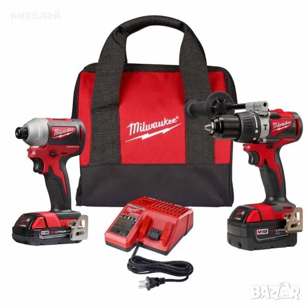 Milwaukee 2893-22CX M18 безчетков перфоратор/комбиниран ударен комплект

, снимка 1