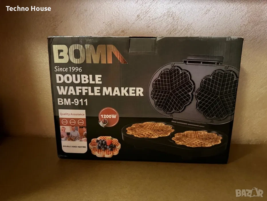 Двоен гофретник Boma BM- 911 - 1200w, снимка 1