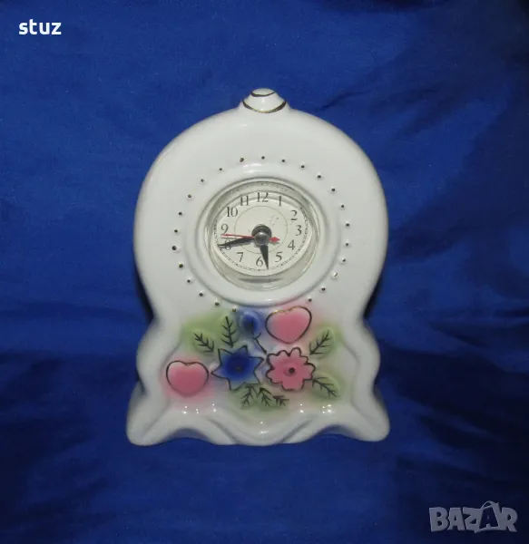 Порцеланов настолен часовник, снимка 1