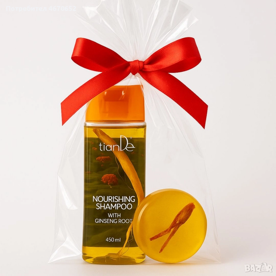 Коледен пакет за коса и тяло с женшен, снимка 1